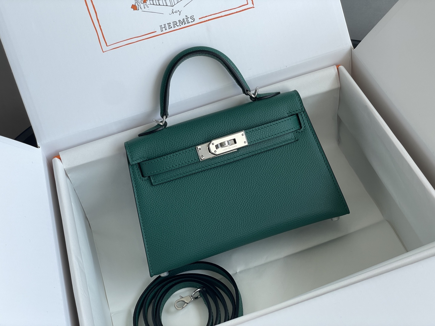 1:1 Replica Hermes bag 𝗠𝗶𝗻𝗶 𝗸𝗲𝗹𝗹𝘆 second generation — AAA Quality Replica
