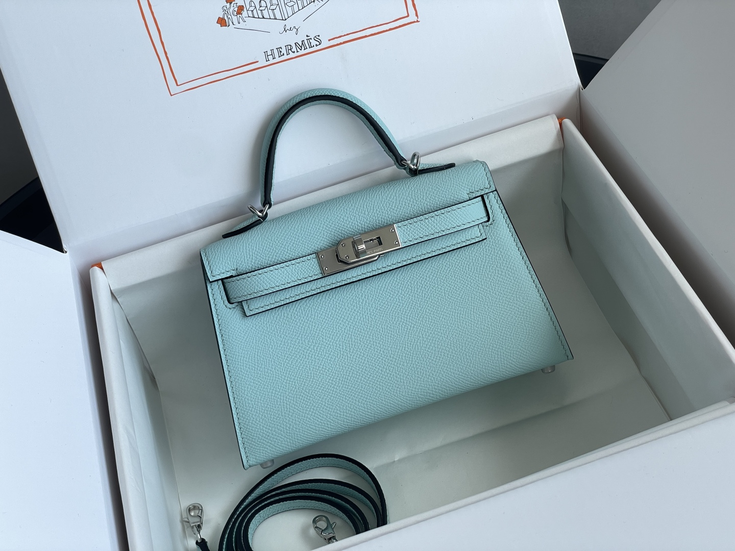 1:1 Replica Hermes bag 𝗠𝗶𝗻𝗶 𝗸𝗲𝗹𝗹𝘆 second generation — 1:1 Replica