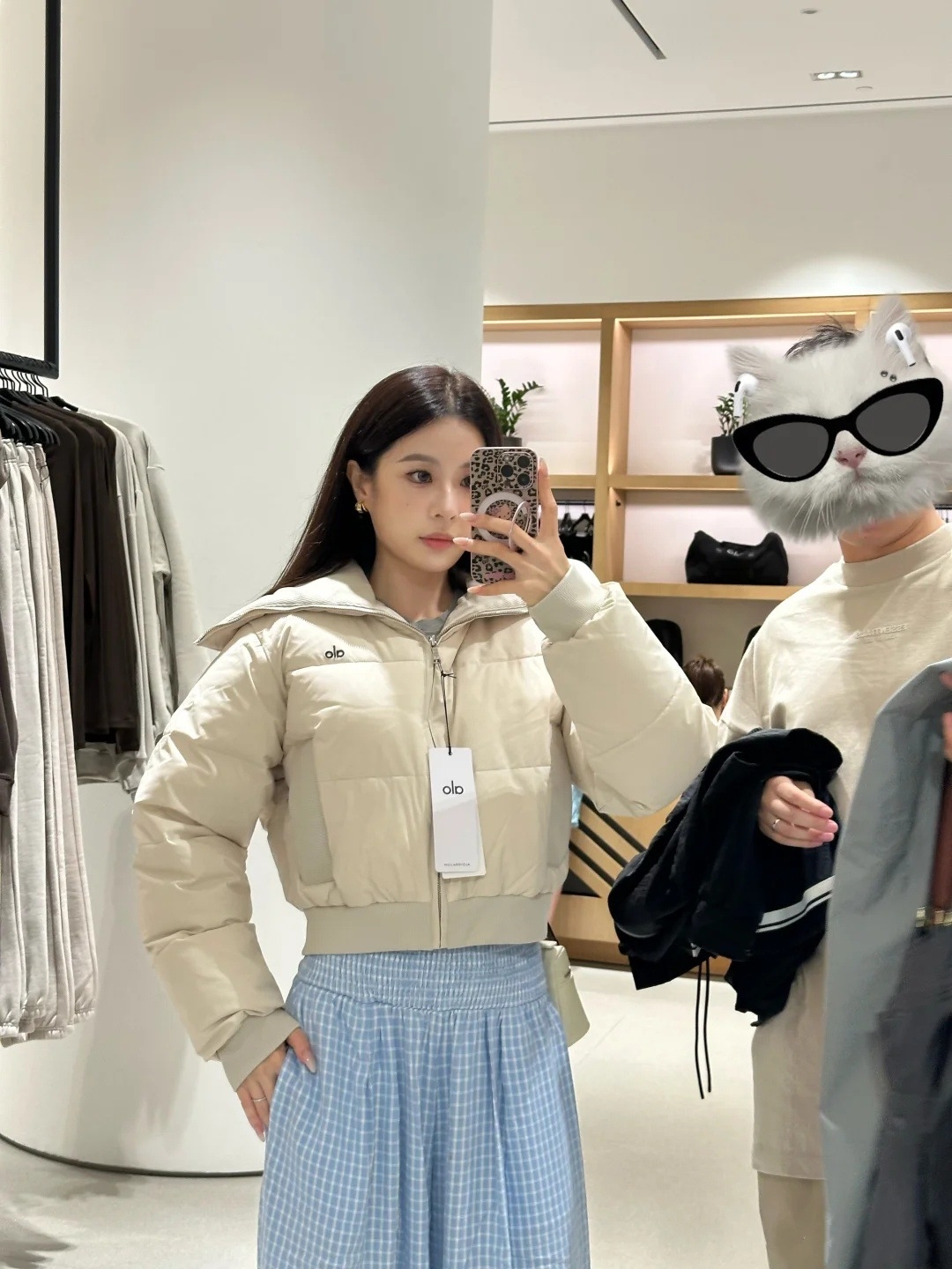 1:1 Replica Alo Jacket Beige model picture — AAA Quality Replica