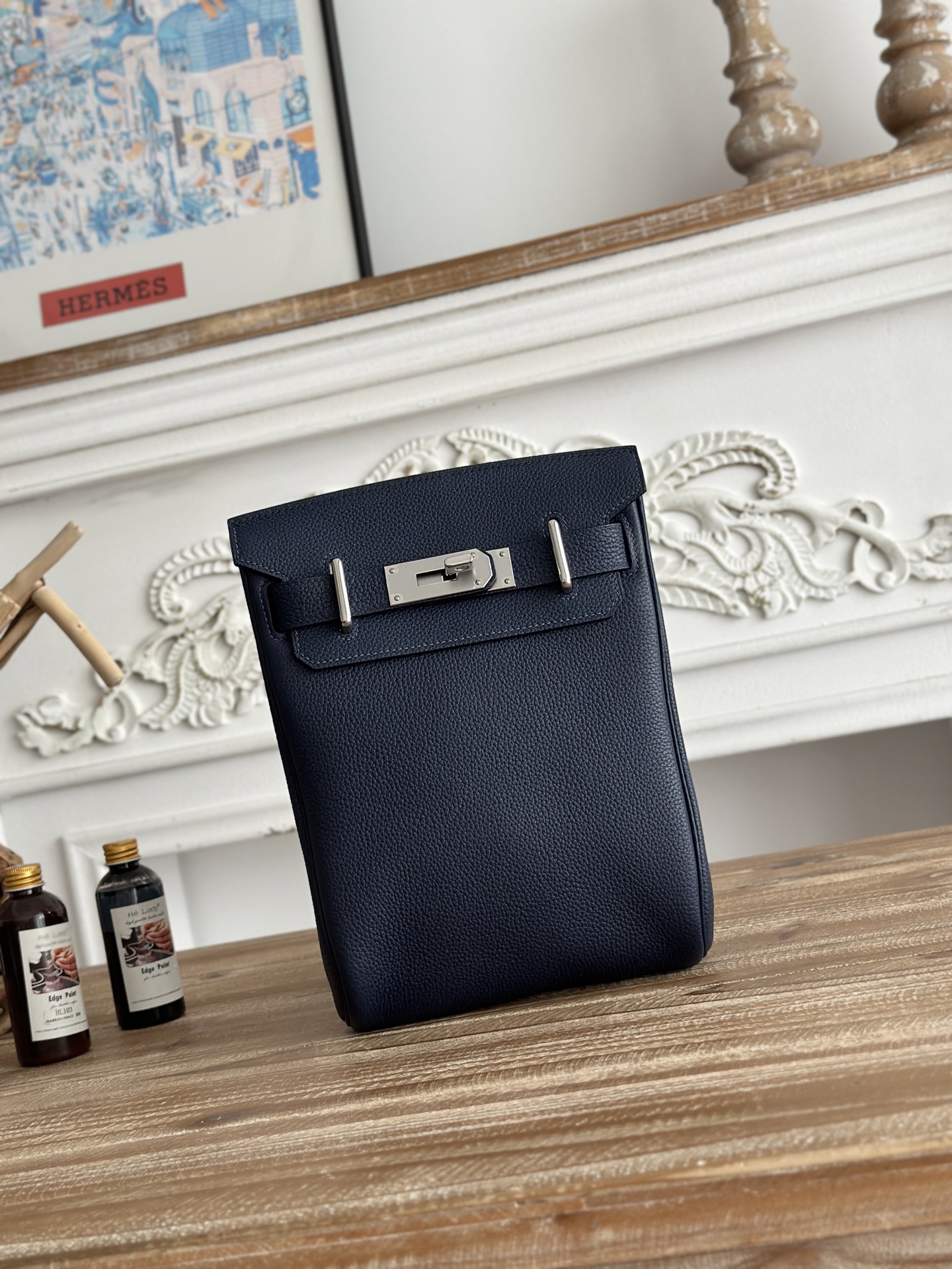 1:1 Replica Hermes bag 𝐇𝐚𝐜 𝐚 𝐝𝐨𝐬 | Blue — Premium Replica