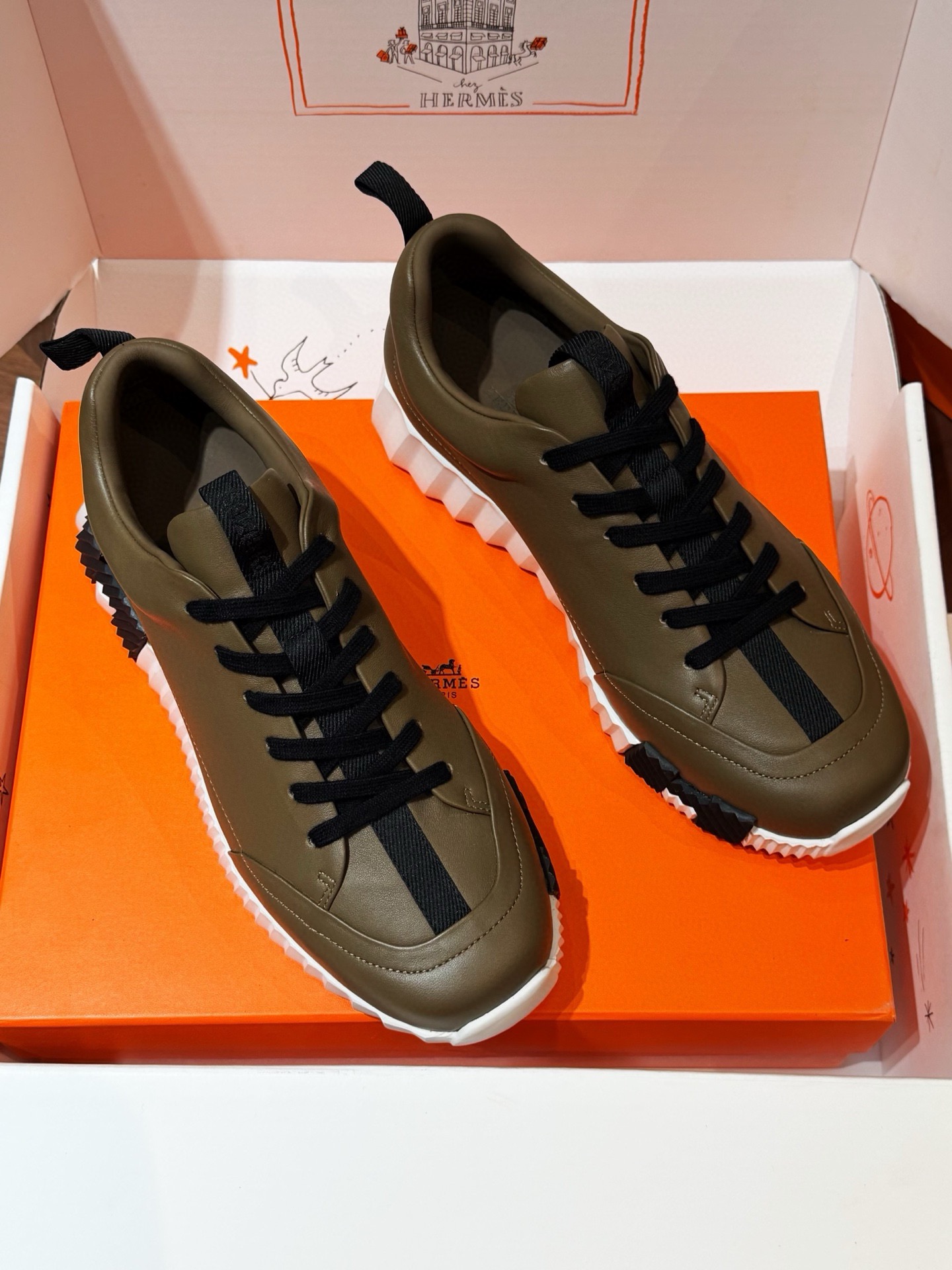 1:1 Replica Hermes shoe Hermes bouning — Premium Replica