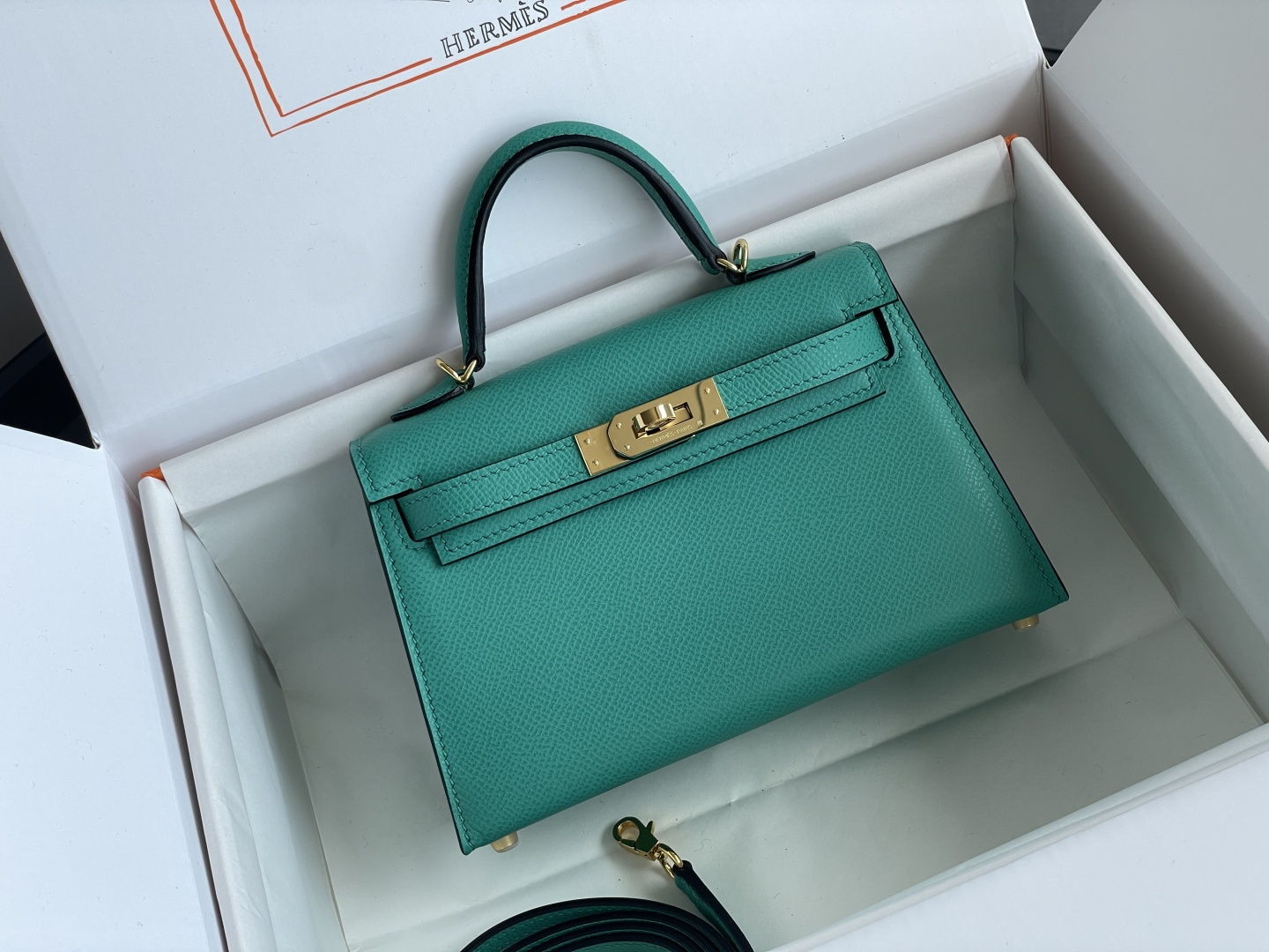 1:1 Replica Hermes bag 𝗠𝗶𝗻𝗶 𝗸𝗲𝗹𝗹𝘆 second generation — Premium Replica