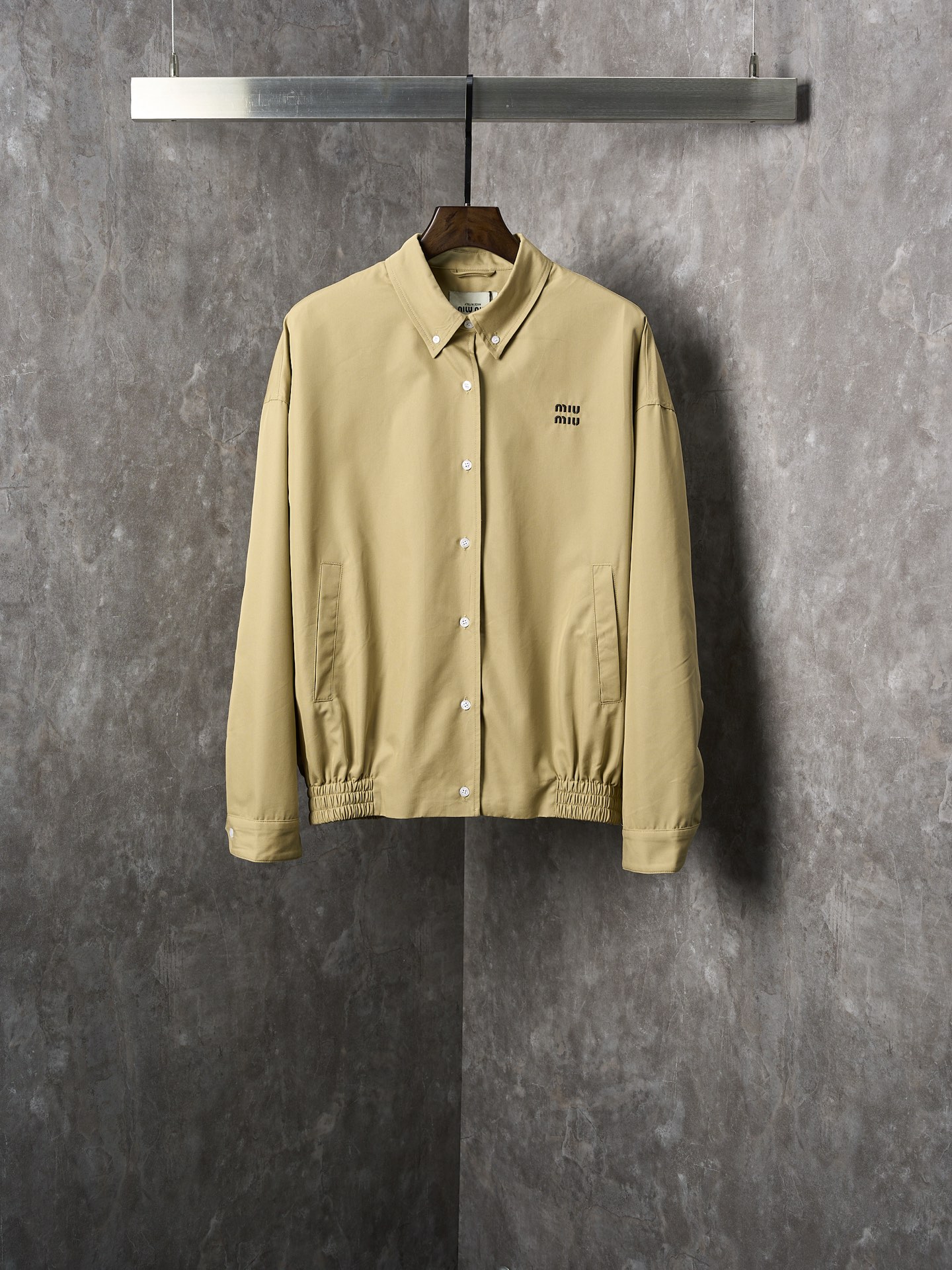 1:1 Replica MIUMIU men Miu embroidered buttoned jacket — Premium Replica