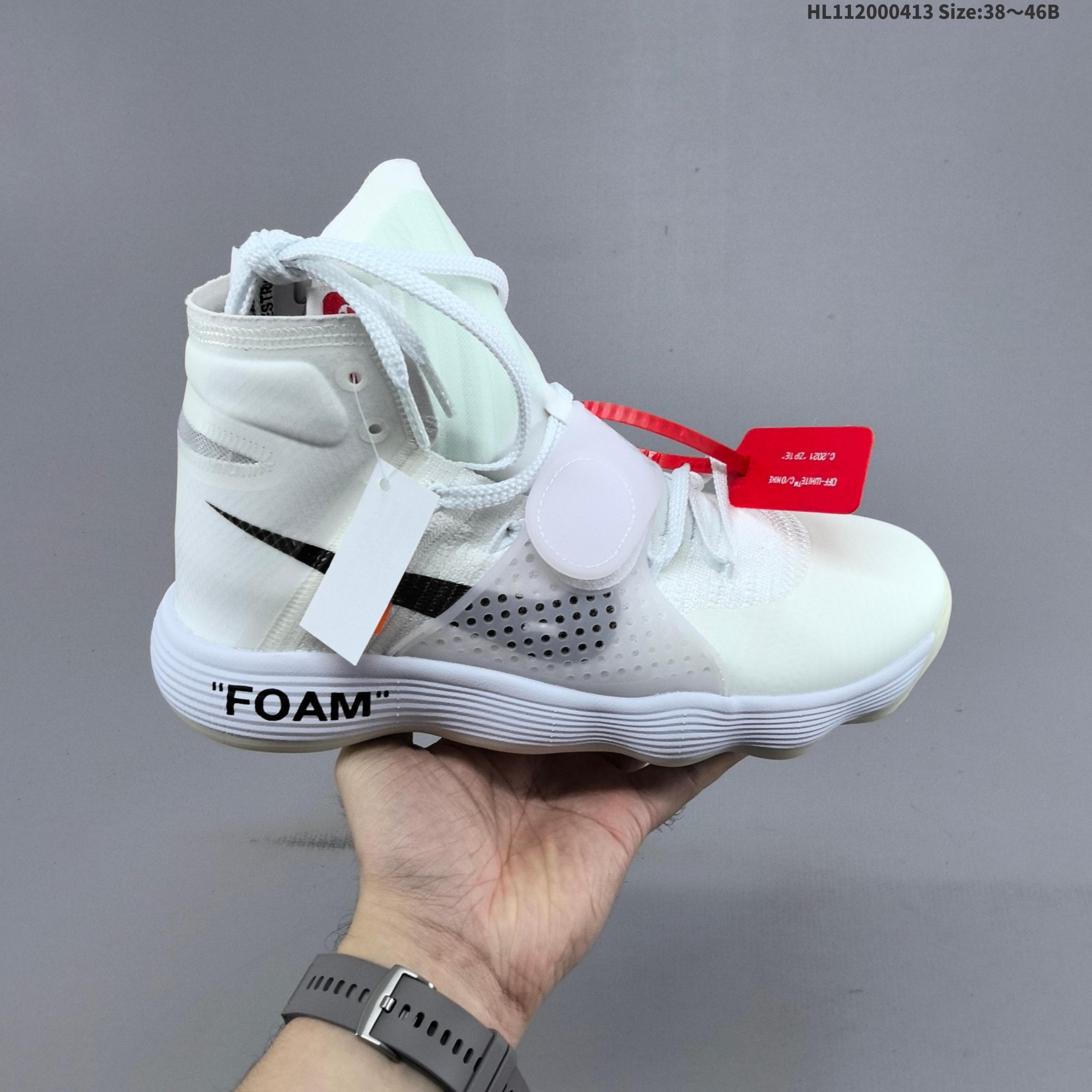 1:1 Replica Nike React Hyperdunk Flyknit Off-White Virgil The Ten FK — Premium Replica