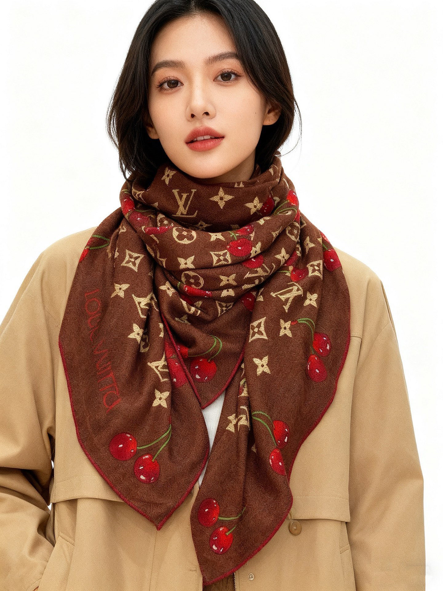 1:1 Replica LV scarf LV X TM MONOGRAM — Premium Replica