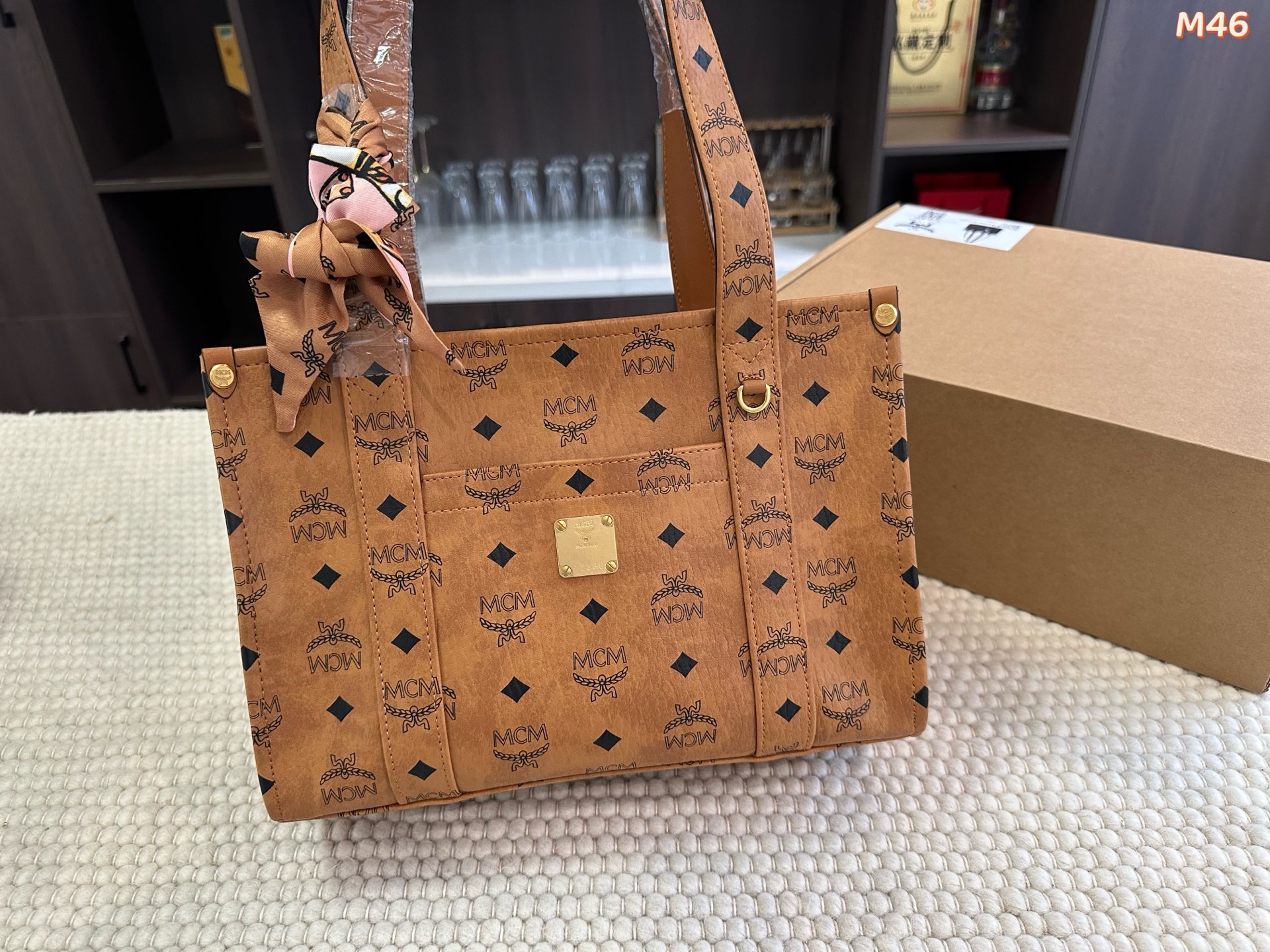 1:1 Replica MCM bag Airplane box — 1:1 Replica