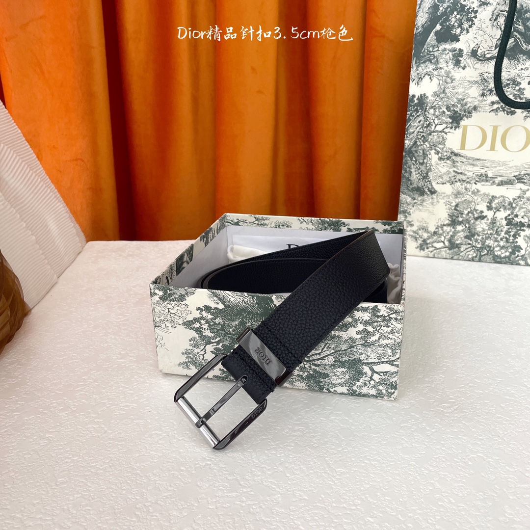 1:1 Replica Dior belt Dior “DIOR” 3.5cm — Premium Replica