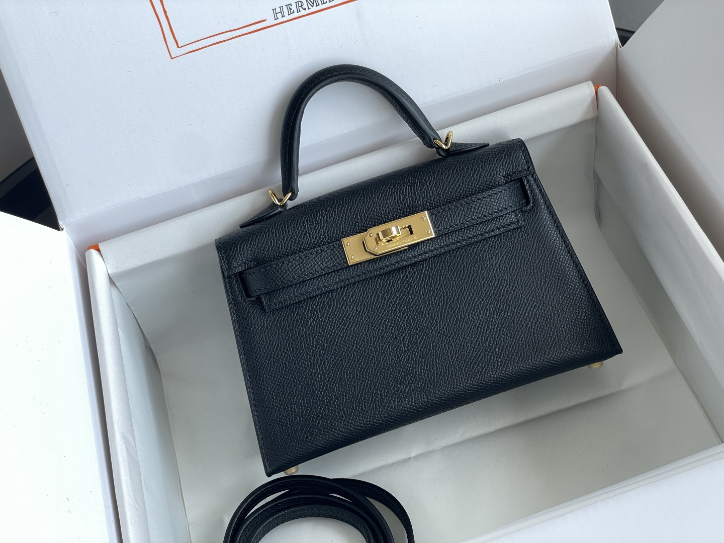 1:1 Replica Hermes bag 𝗠𝗶𝗻𝗶 𝗸𝗲𝗹𝗹𝘆 second generation — AAA Quality Replica