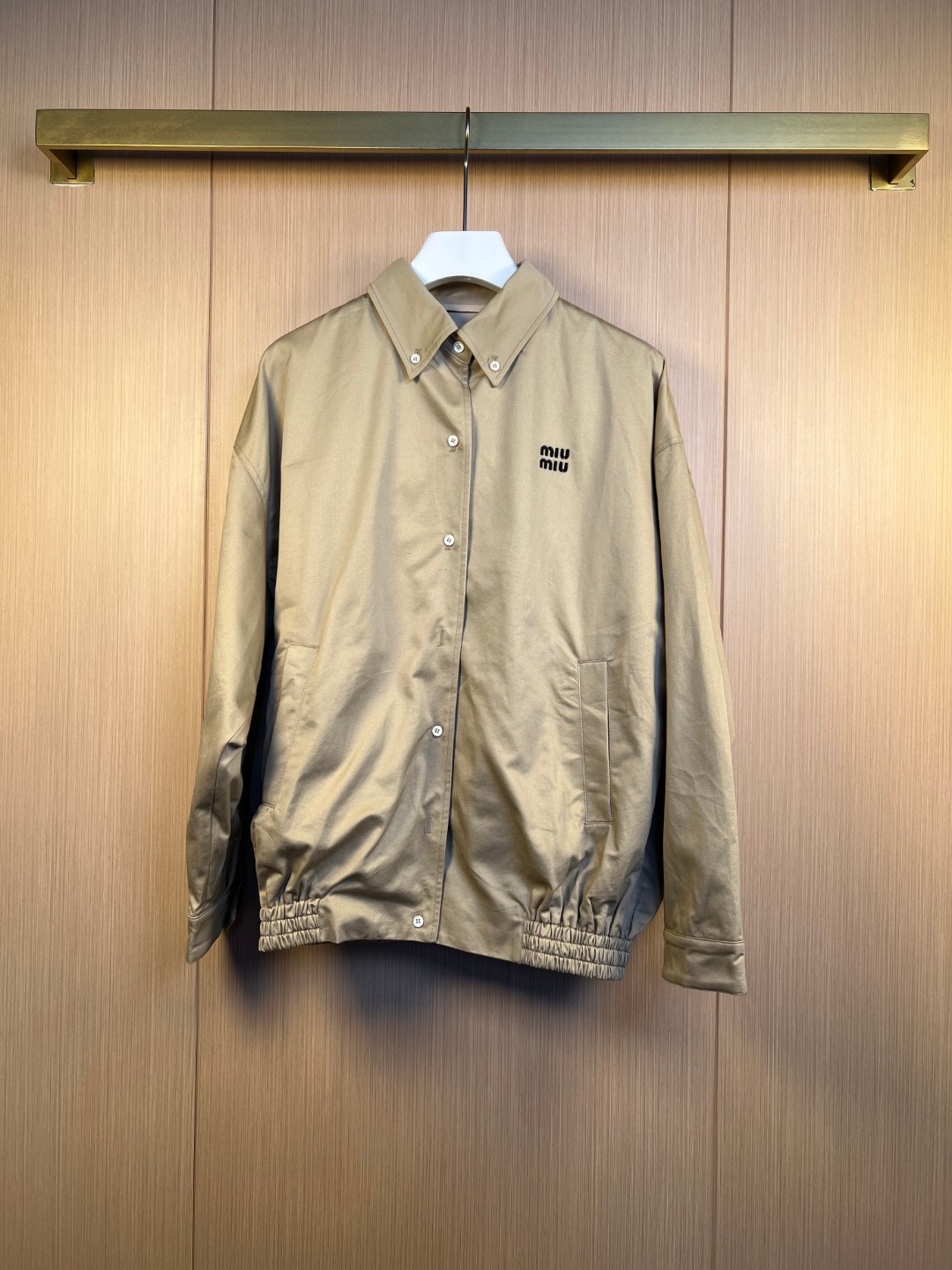 1:1 Replica MIUMIU men Miu embroidered buttoned jacket — Premium Replica