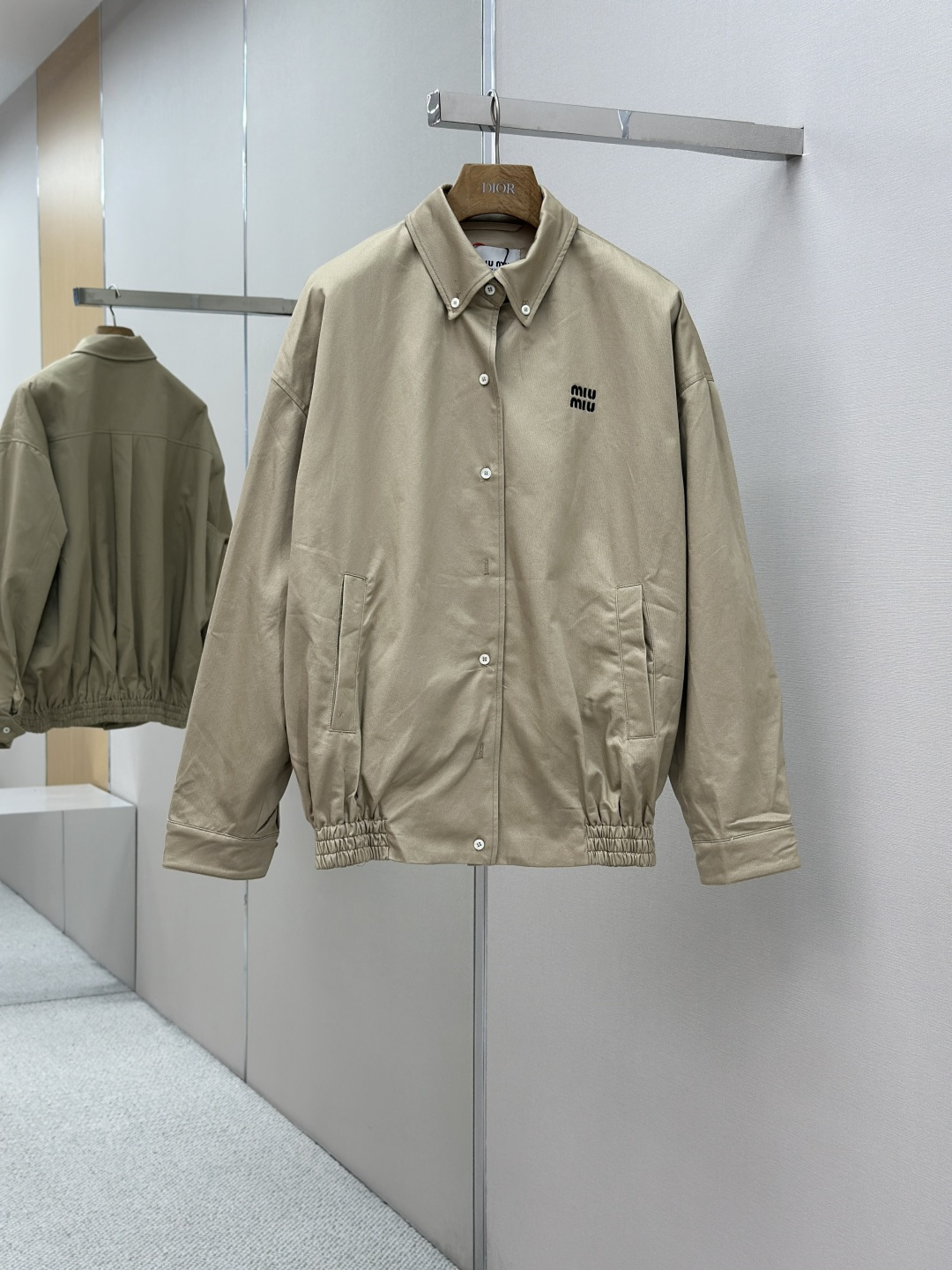 1:1 Replica MIUMIU men Miu embroidered buttoned jacket — AAA Quality Replica