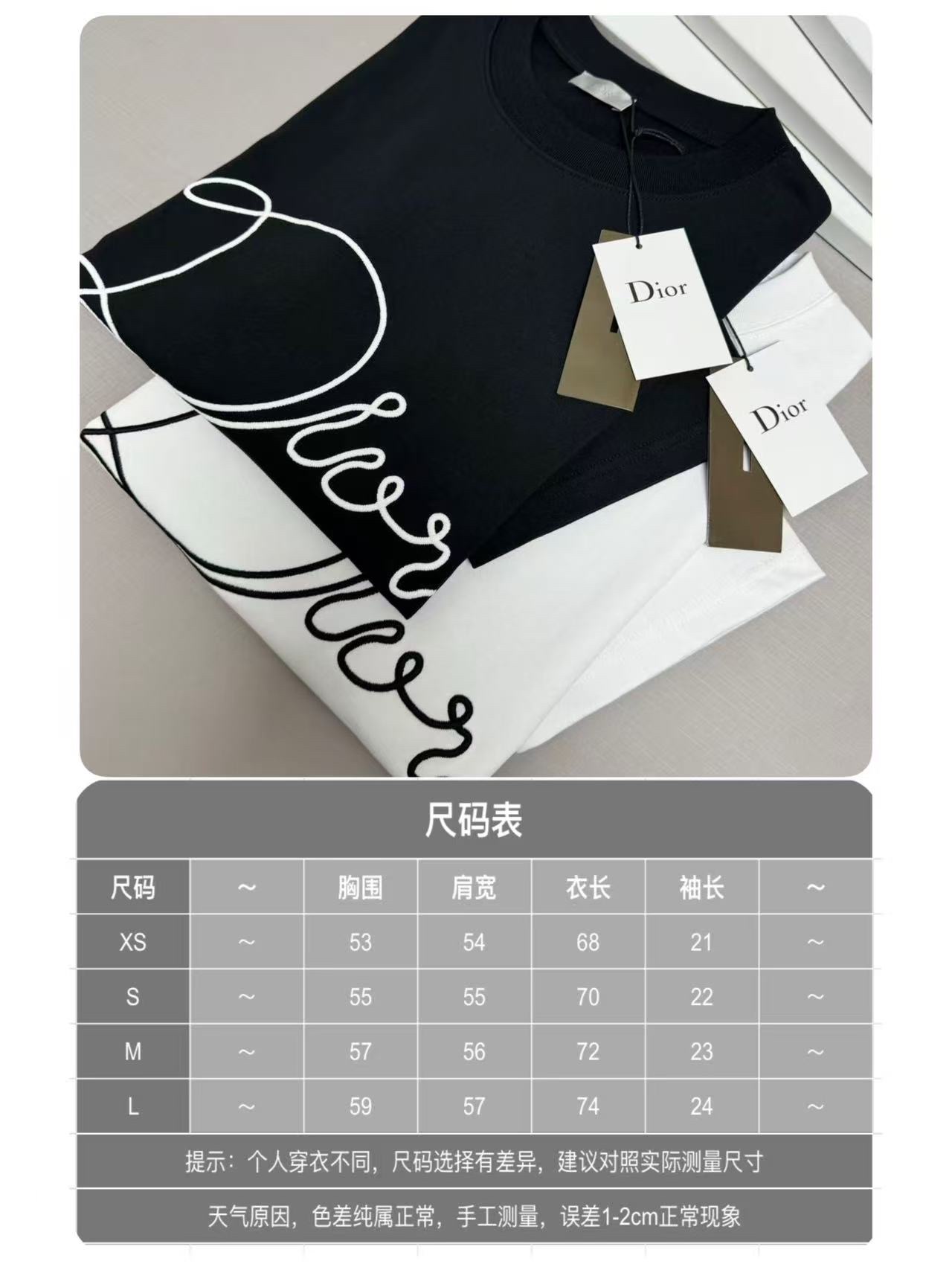 1:1 Replica Dior men Dior 26ss logo T — AAA Quality Replica