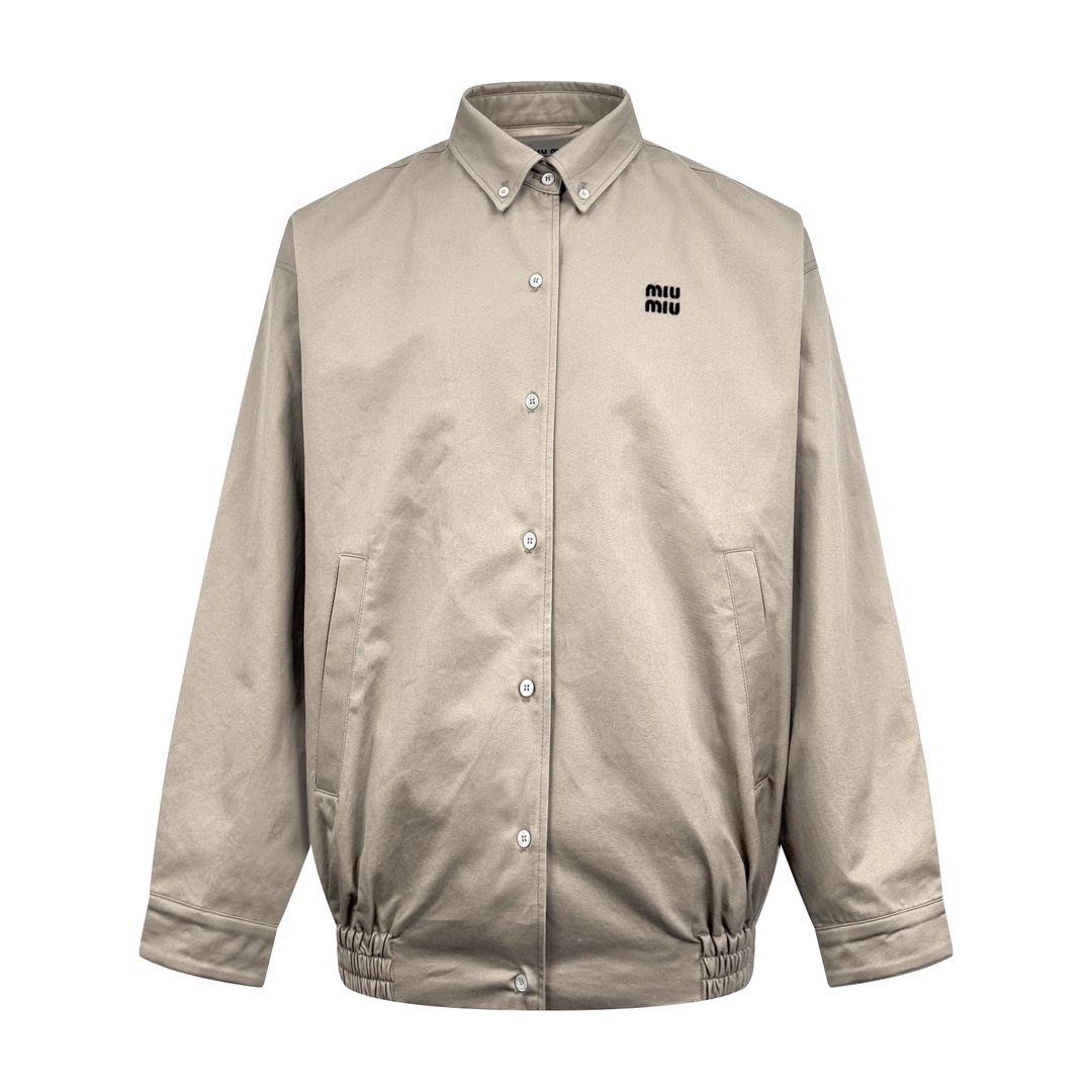 1:1 Replica MIUMIU men Miu embroidered buttoned jacket — AAA Quality Replica