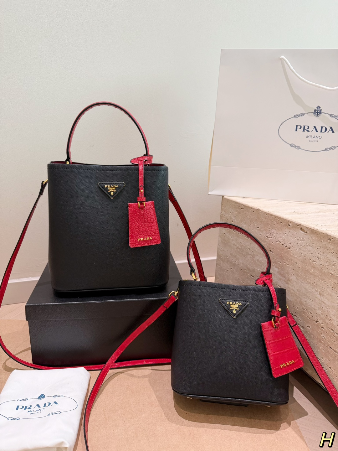 1:1 Replica PRADA bag Large size box Small size box — Premium Replica