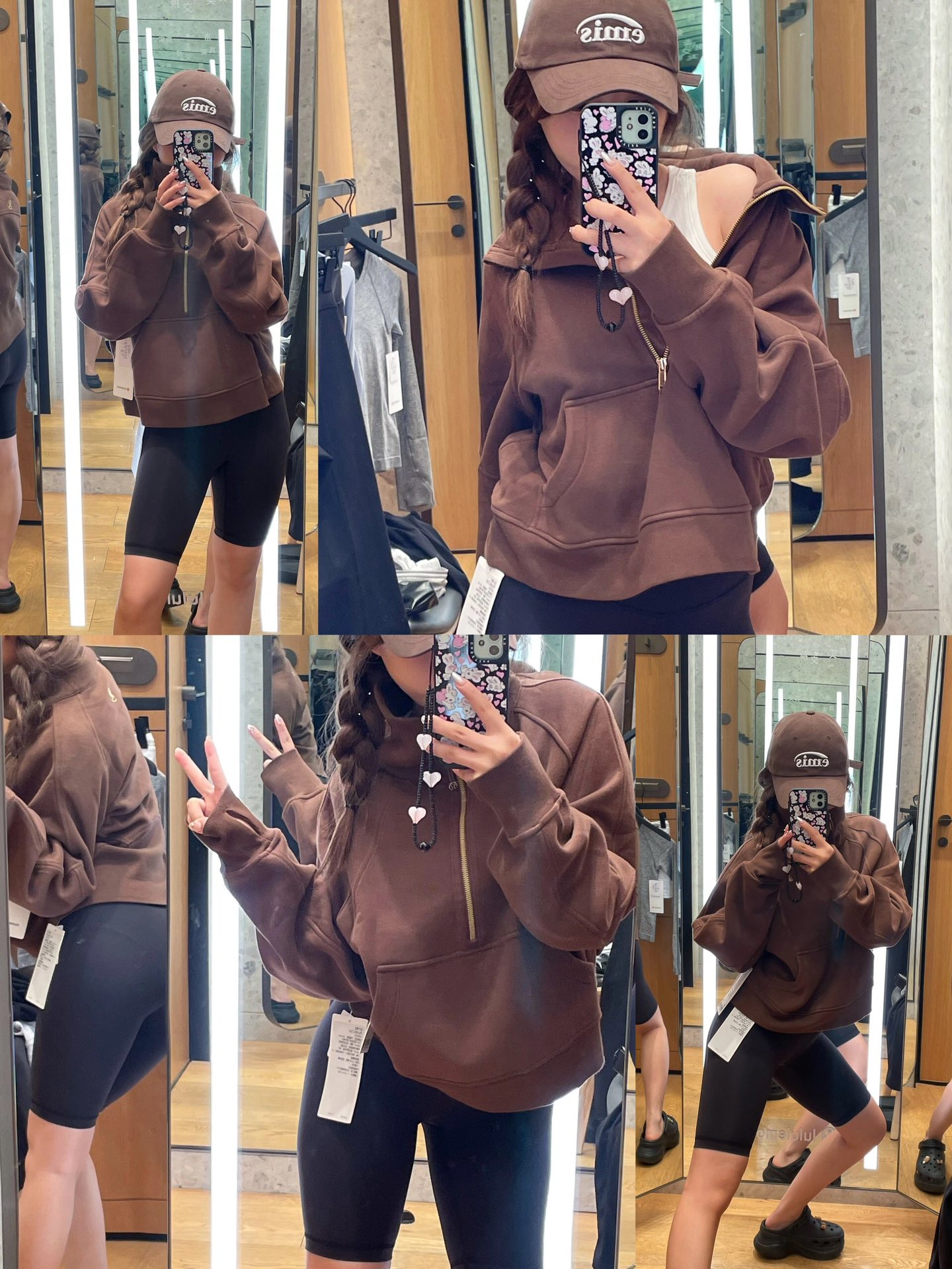 1:1 Replica Lulu Jacket Java Chestnut Brown/Gold Label — 1:1 Replica