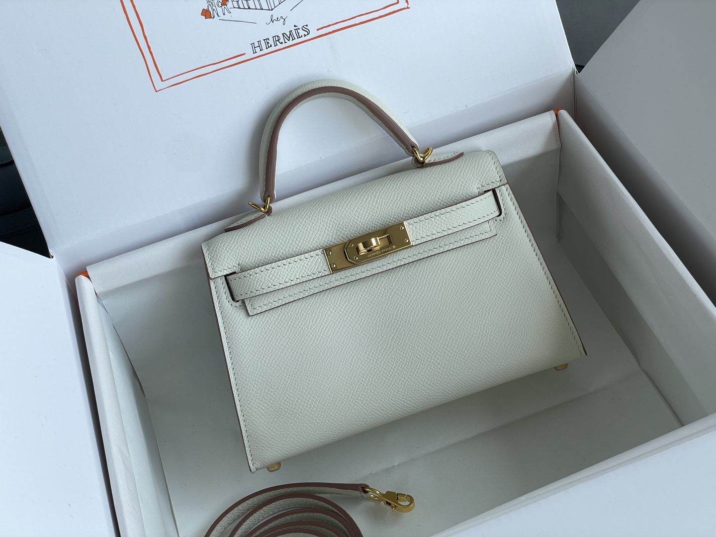 1:1 Replica Hermes bag 𝗠𝗶𝗻𝗶 𝗸𝗲𝗹𝗹𝘆 second generation — 1:1 Replica For Sale