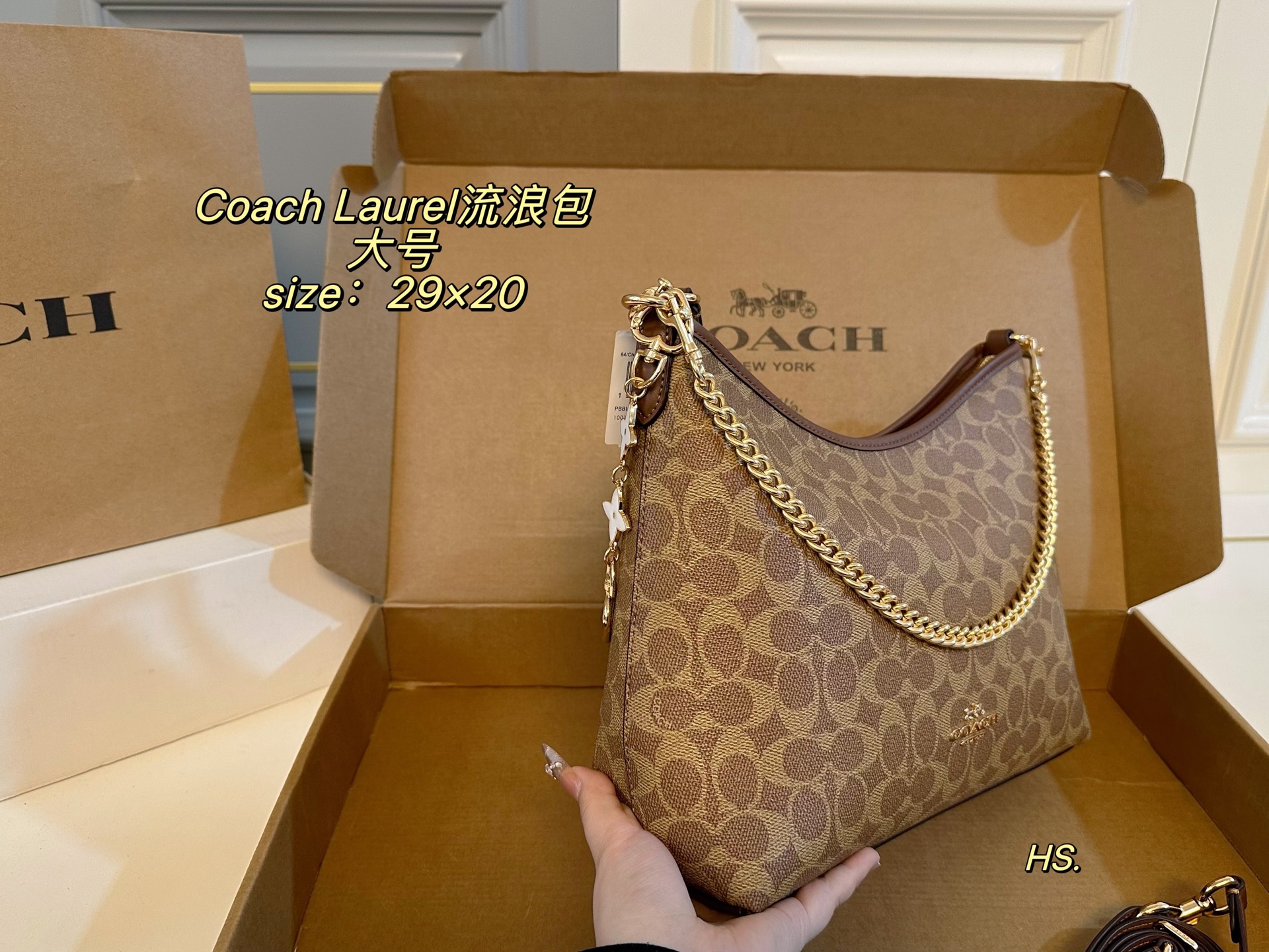 1:1 Replica COACH bag (Airplane box Extension chain) — 1:1 Replica