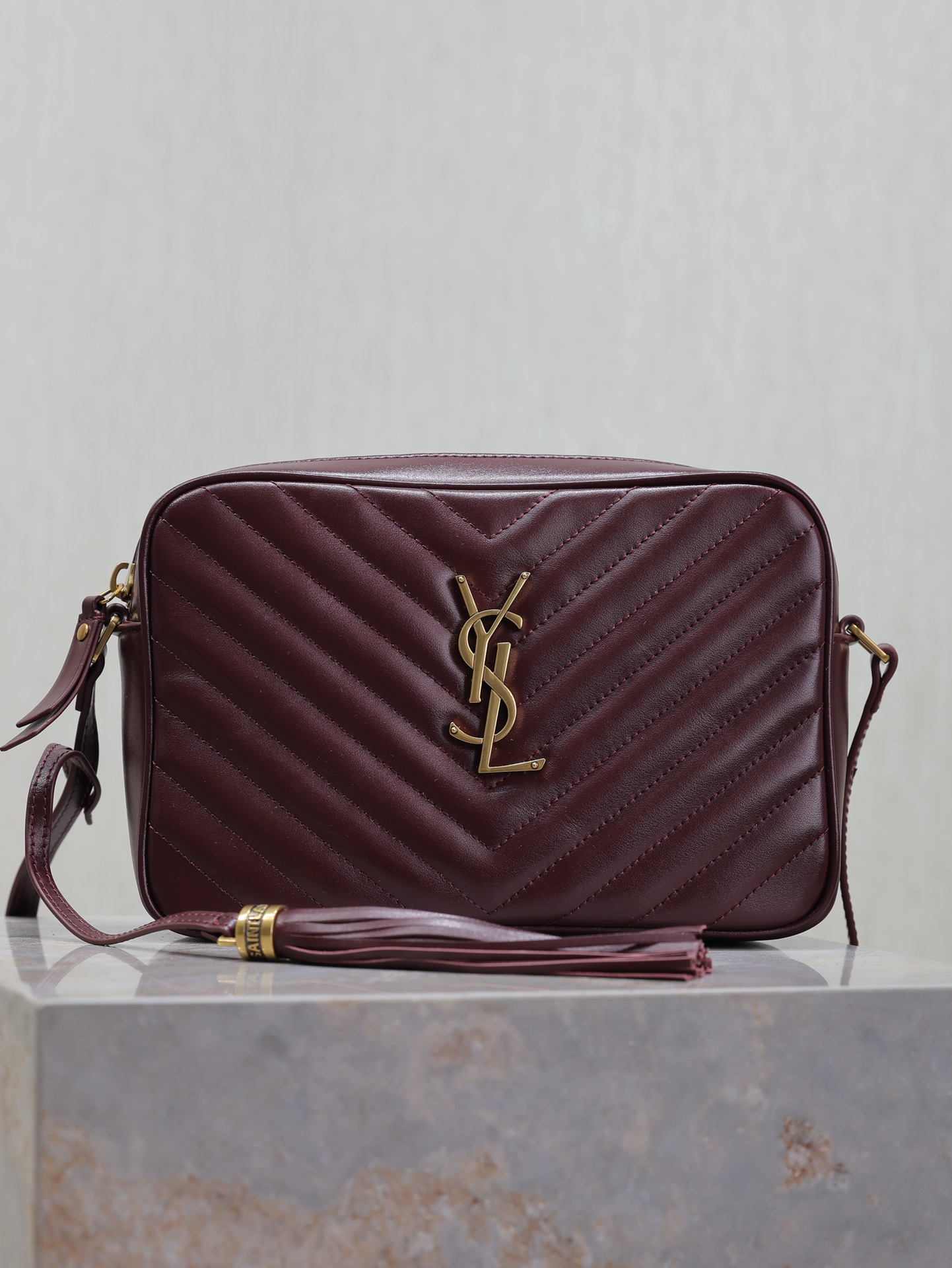 1:1 Replica YSL bag maroon red — Premium Replica
