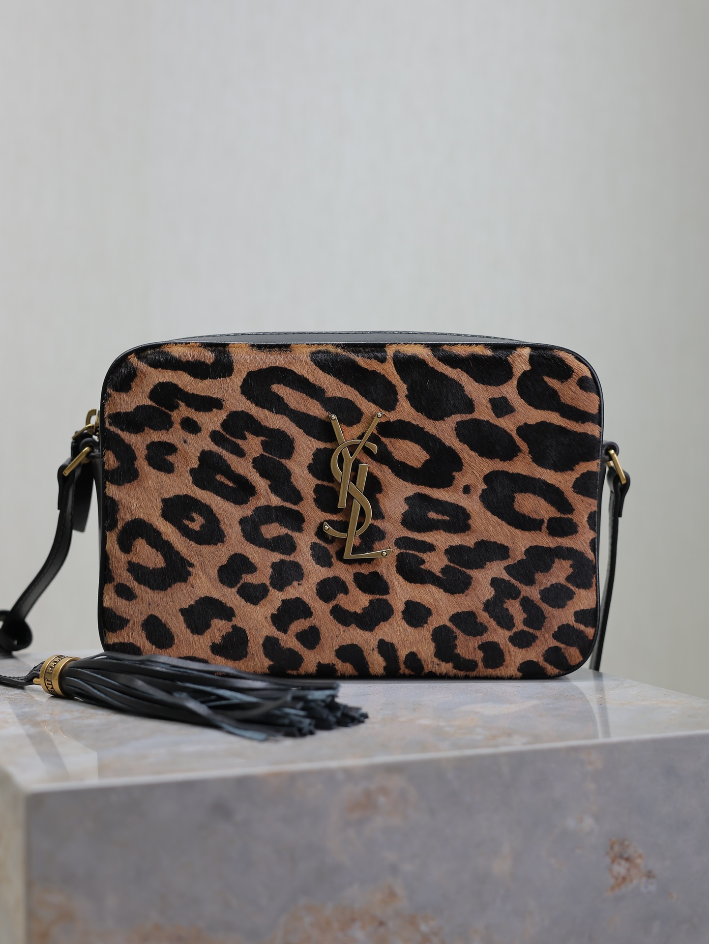 1:1 Replica YSL bag Leopard print with cowhide — Premium Replica