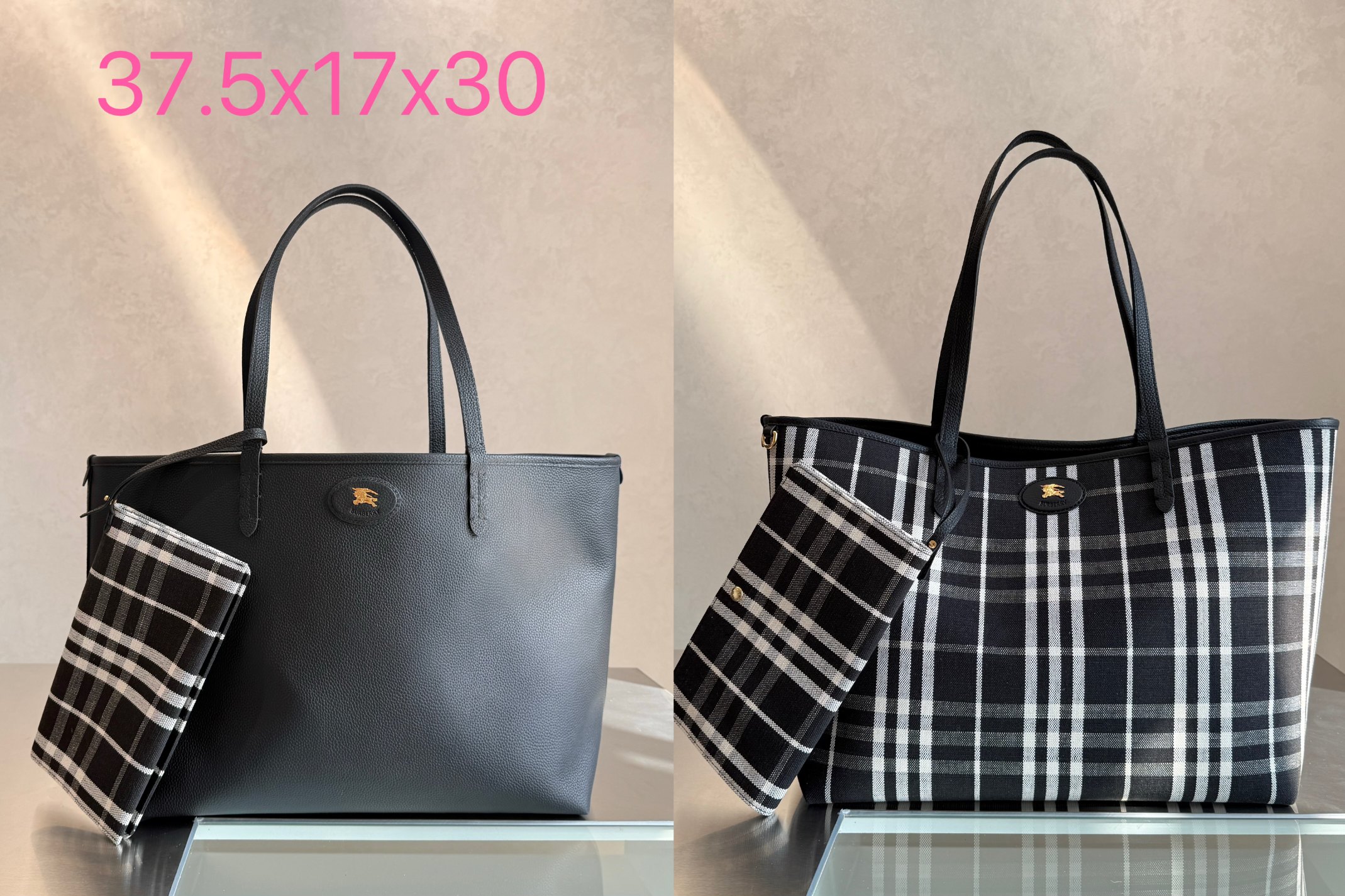 1:1 Replica Burberry bag Dimensional drawing — AAA Quality Replica