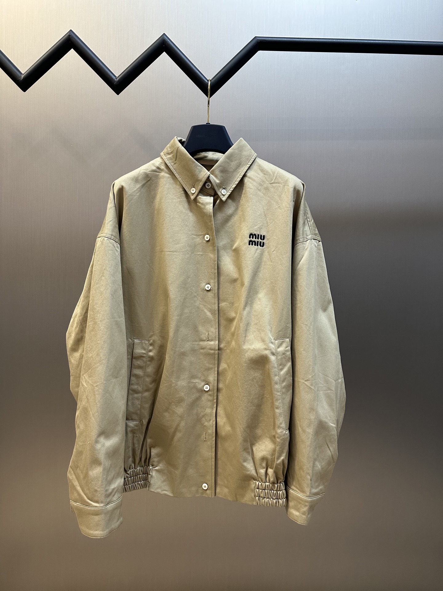 1:1 Replica MIUMIU men Miu embroidered buttoned jacket — AAA Quality Replica