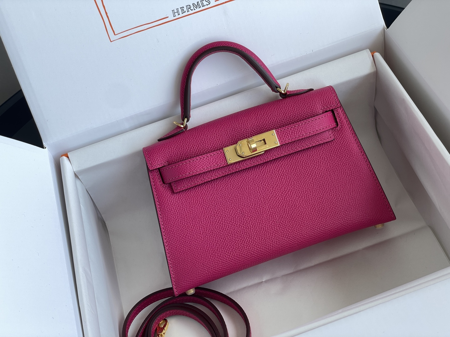 1:1 Replica Hermes bag 𝗠𝗶𝗻𝗶 𝗸𝗲𝗹𝗹𝘆 second generation — Premium Replica