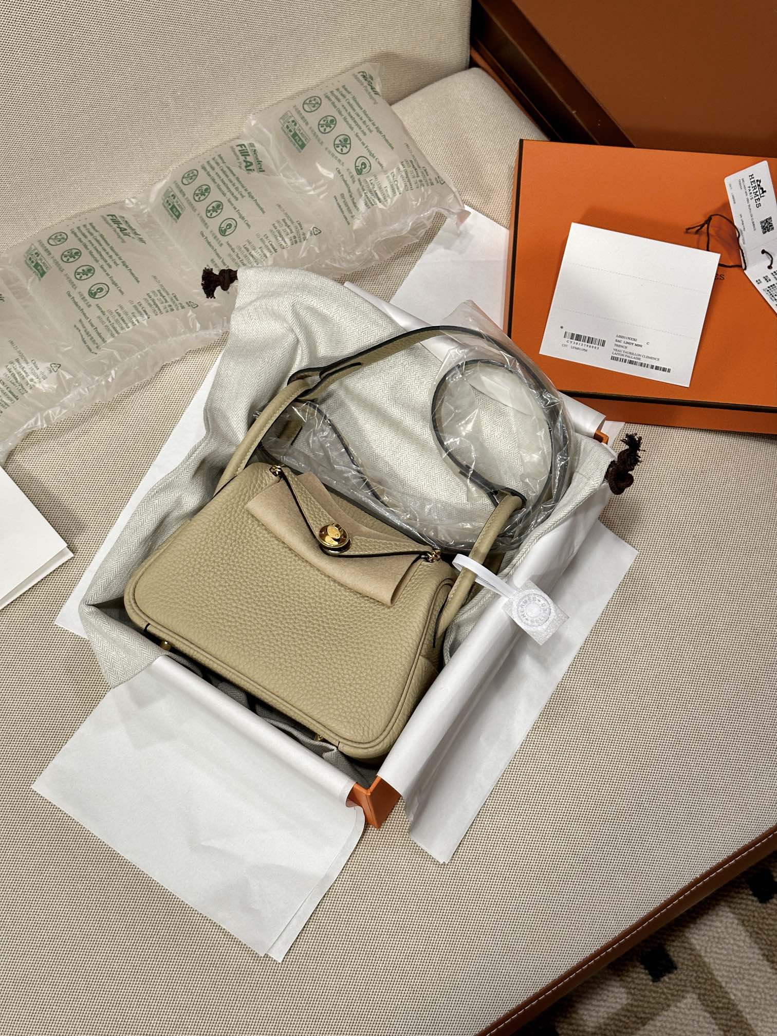 1:1 Replica Hermes bag Lindy mini TC — Premium Replica