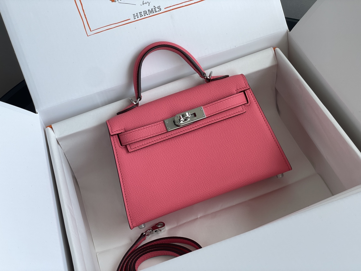 1:1 Replica Hermes bag 𝗠𝗶𝗻𝗶 𝗸𝗲𝗹𝗹𝘆 second generation — AAA Quality Replica