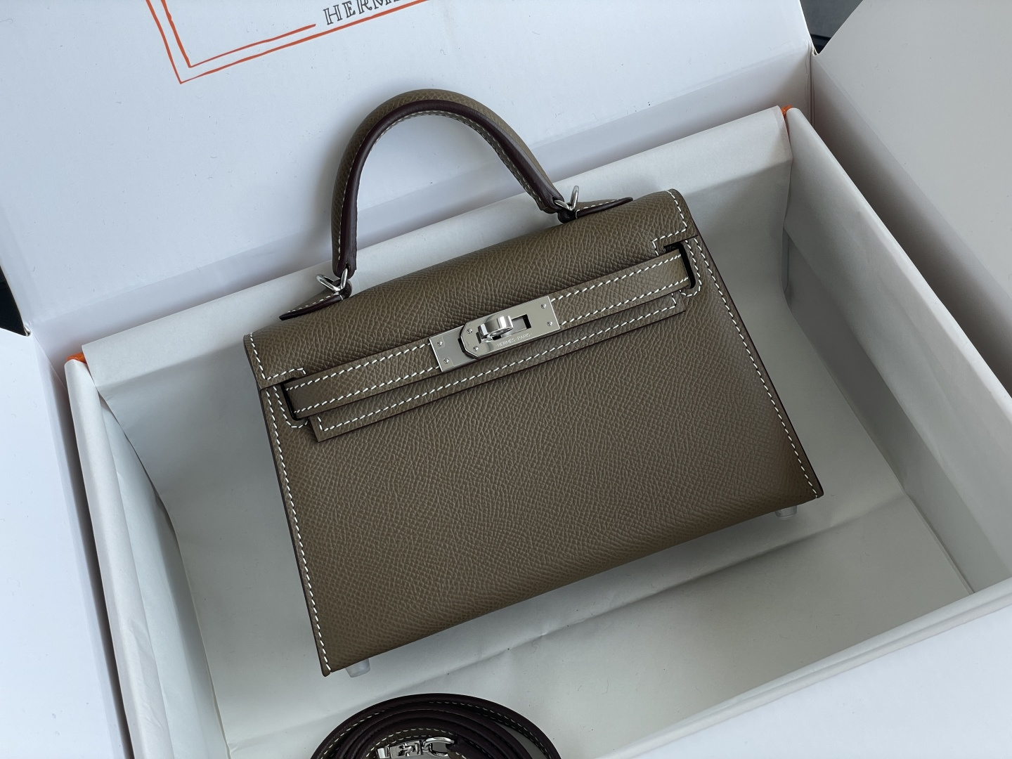 1:1 Replica Hermes bag 𝗠𝗶𝗻𝗶 𝗸𝗲𝗹𝗹𝘆 second generation — AAA Quality Replica