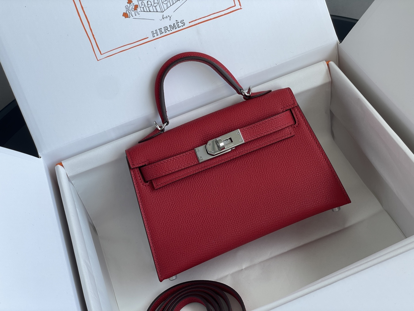 1:1 Replica Hermes bag 𝗠𝗶𝗻𝗶 𝗸𝗲𝗹𝗹𝘆 second generation — Premium Replica