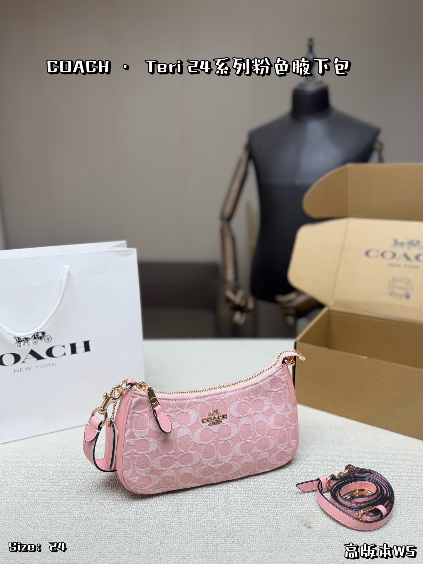 1:1 Replica COACH bag Comes with airplane case — Premium Replica
