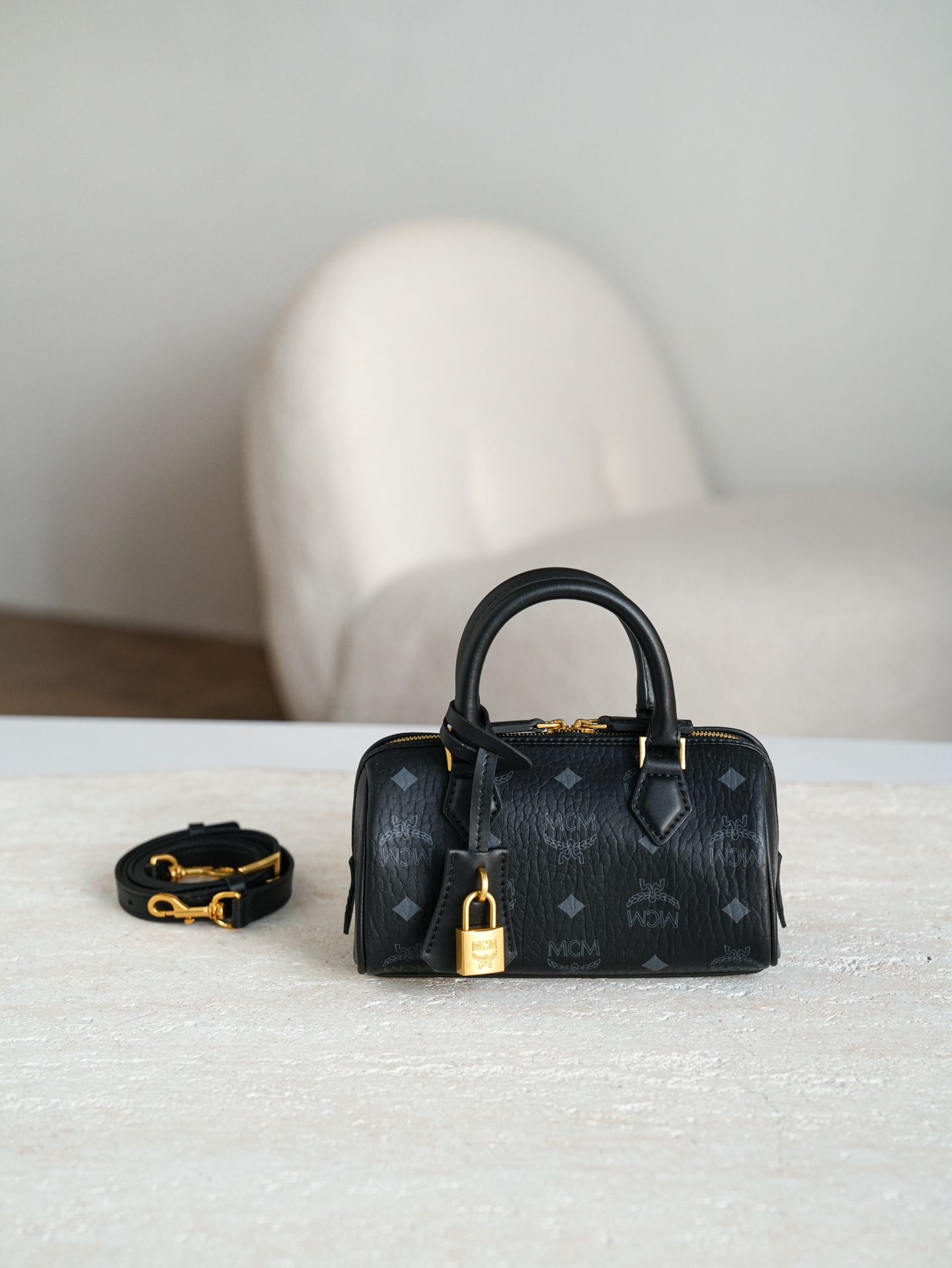 1:1 Replica MCM bag 𝗠𝗖𝗠 𝗘𝗹𝗹𝗮 𝗩𝗶𝘀𝗲𝘁𝗼𝘀 New — 1:1 Replica