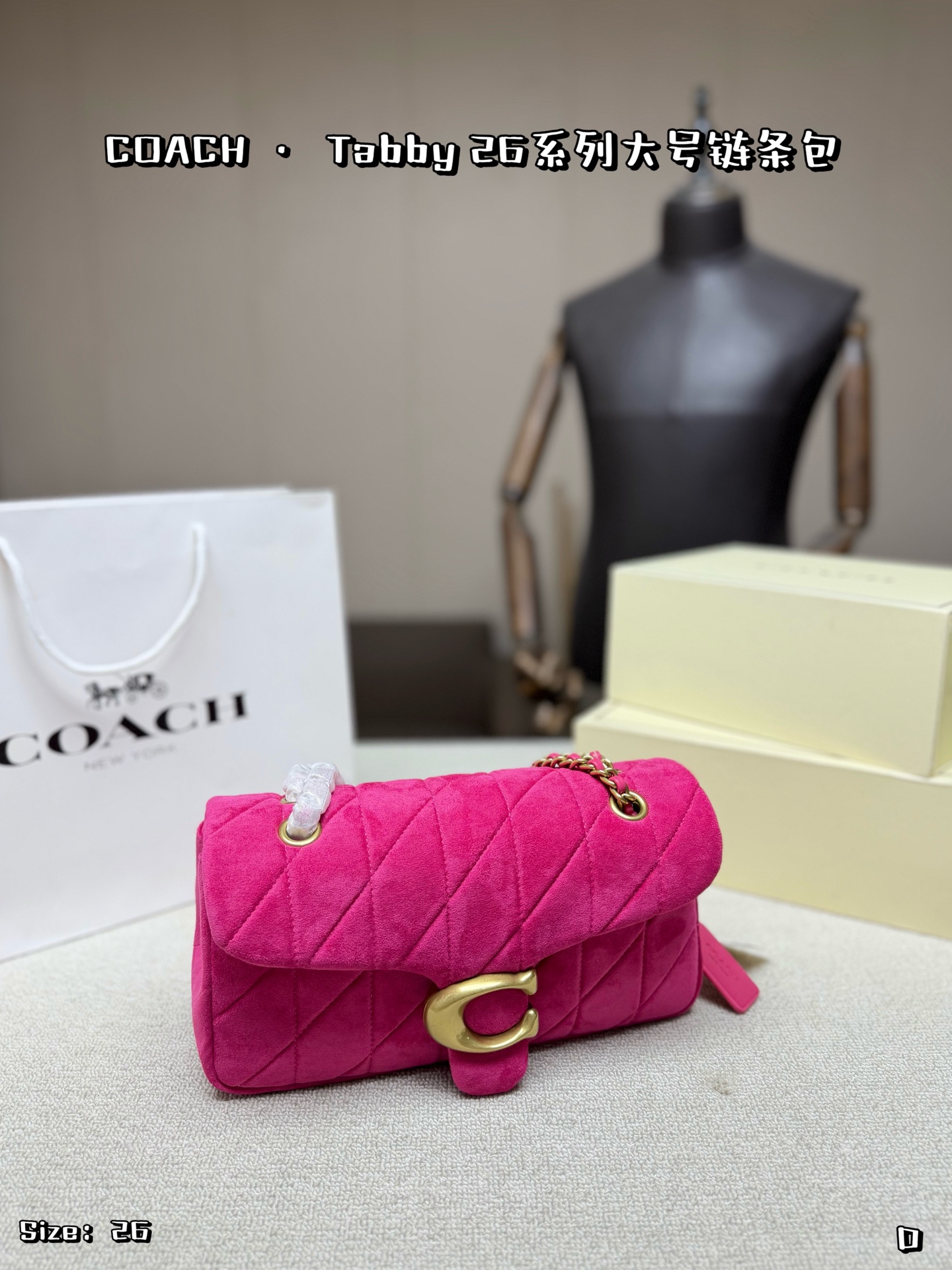 1:1 Replica COACH bag Large size, comes with folding box — Premium Replica
